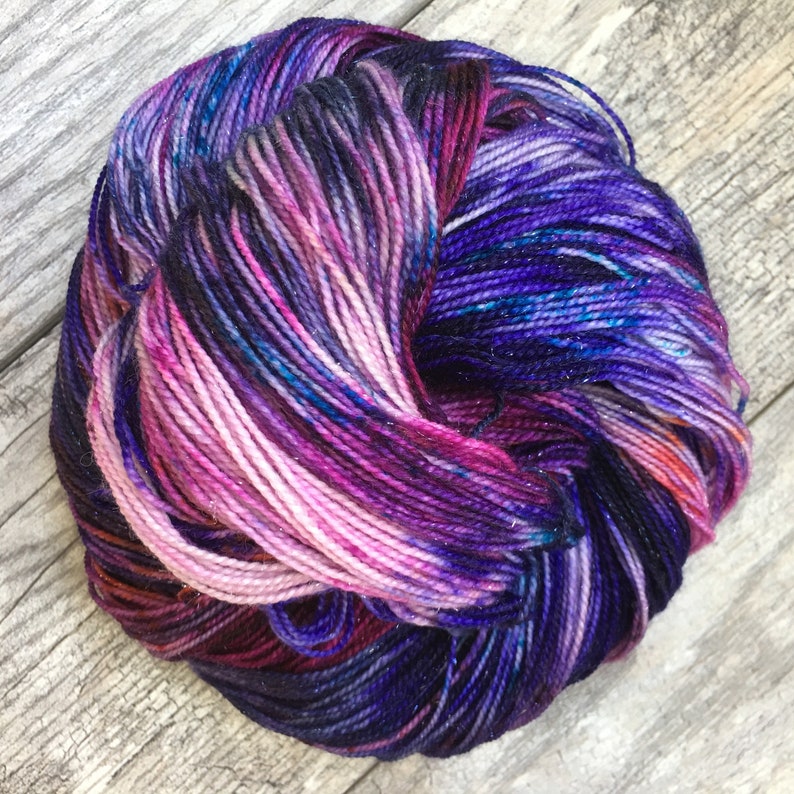 Orion Nebula Galaxy Hand Dyed Variegated Yarn Superwash Etsy
