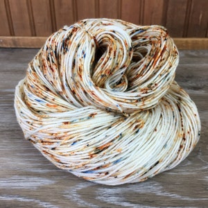 Sunstone - Hand Dyed Speckled Yarn, Sock Fingering, DK or Worsted Weight, Superwash Merino Wool Nylon Blend, Various Base Options