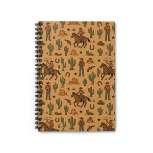 Cowboy Theme Spiral Notebook - Perfect for Journaling, Note-taking, Gifts, Western Decor, or School Supplies