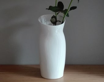 China Vase. Ceramic Vase. Contemporary Vase. White Vase. Stylish Vase. Organic Vase. Simple Vase. Anniversary Gift. Wedding Gift.