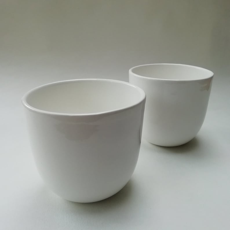 China Tumbler. Ceramic Coffee Beaker. Simple Cup. Contemporary Etsy