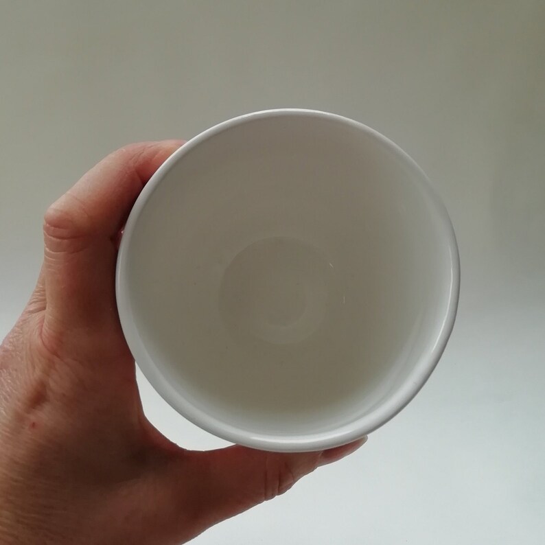 China Tumbler. Ceramic Coffee Beaker. Simple Cup. Contemporary Ceramic