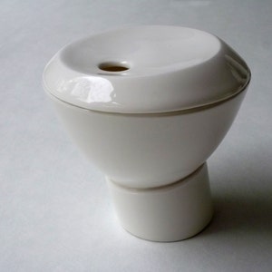 Fine Bone China Sugar Bowl with Lid, Handmade Contemporary Design