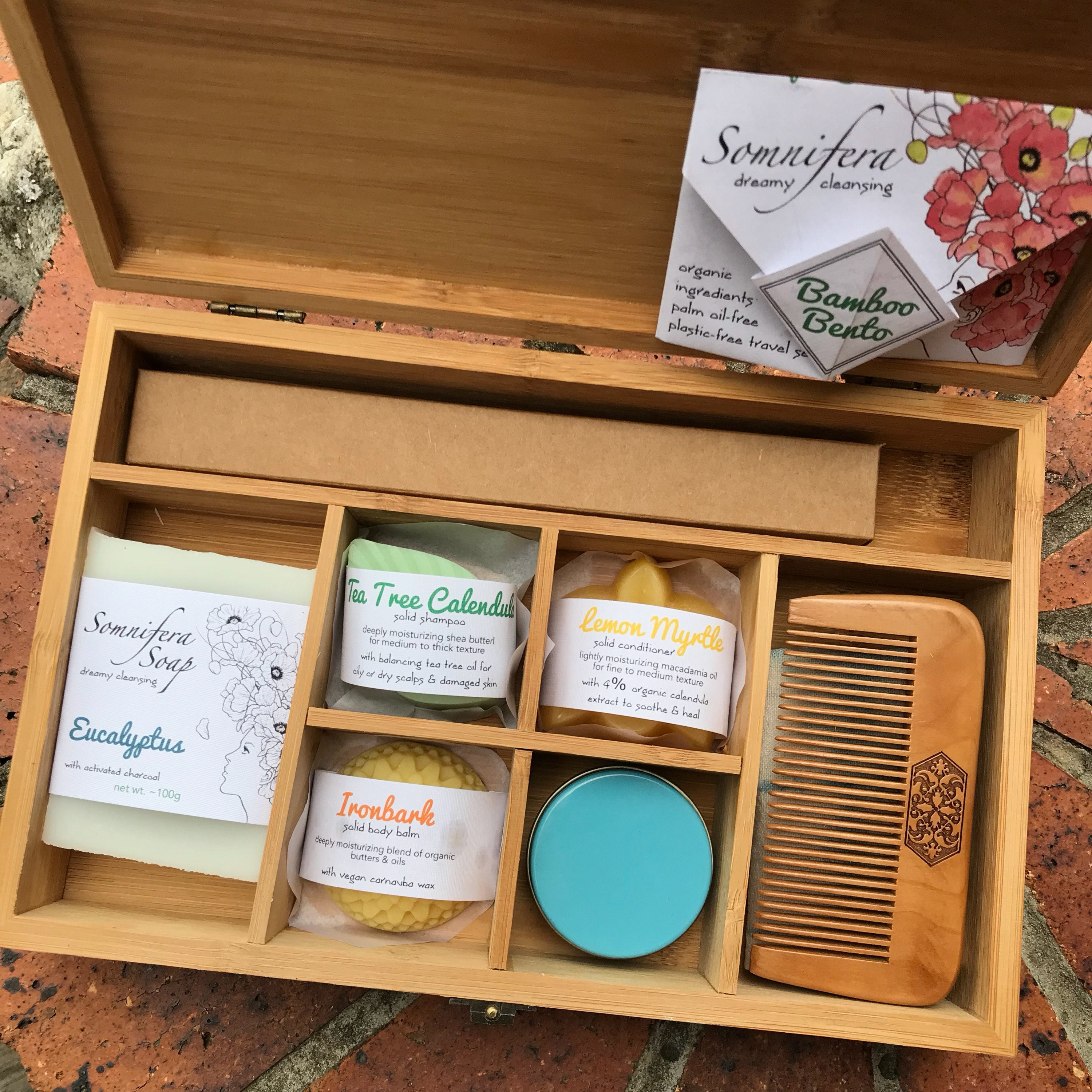 Bamboo Bento Plasticfree Travel Toiletry Set Native Vegan Etsy Australia