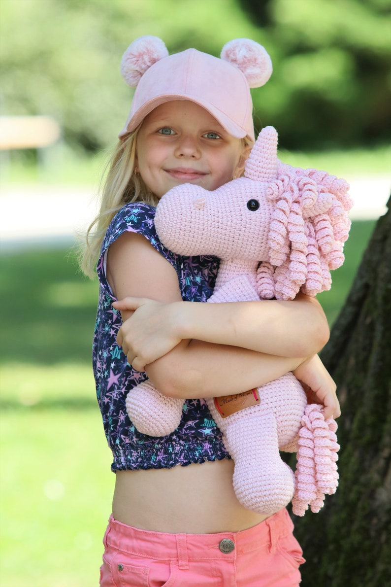 Children's Day gift for Girl Pink Unicorn Plush, Unicorn Amigurumi, Stuffed Toy, Unicorn Plushie, Unicorn Stuffed Toy, Unicorn Soft Toy image 10