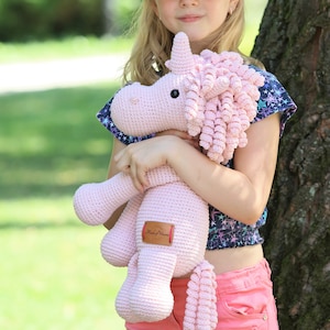 Children's Day gift for Girl Pink Unicorn Plush, Unicorn Amigurumi, Stuffed Toy, Unicorn Plushie, Unicorn Stuffed Toy, Unicorn Soft Toy image 5