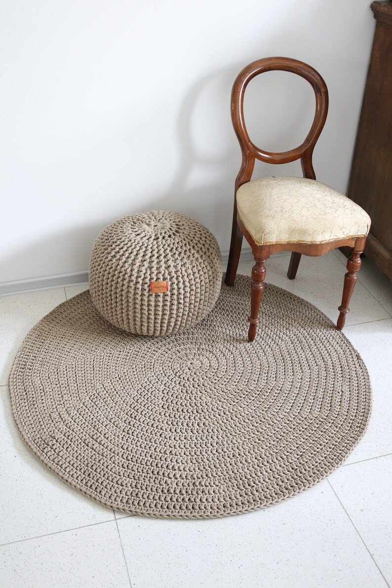 Moderne Beige runden Teppich Runder Teppich Kindergarten ...