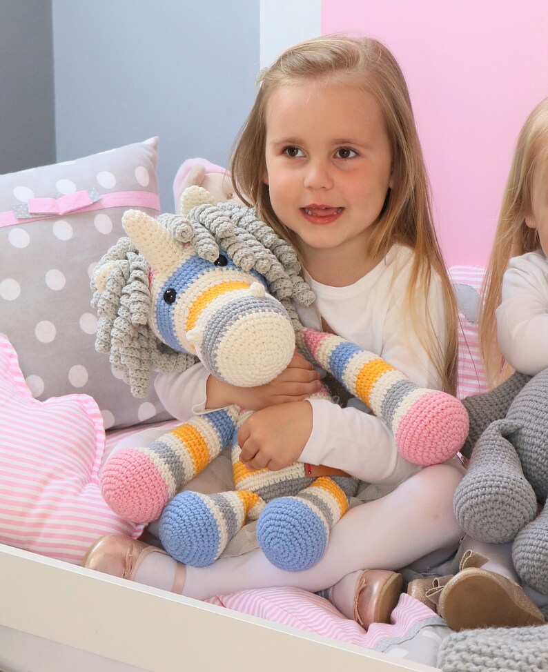 Gift for Boy Girl Rainbow Unicorn Plush Unicorn Amigurumi Unicorn Stuffed Animal Toy Unicorn Plushie Unicorn Stuffed Toy, Soft Toy