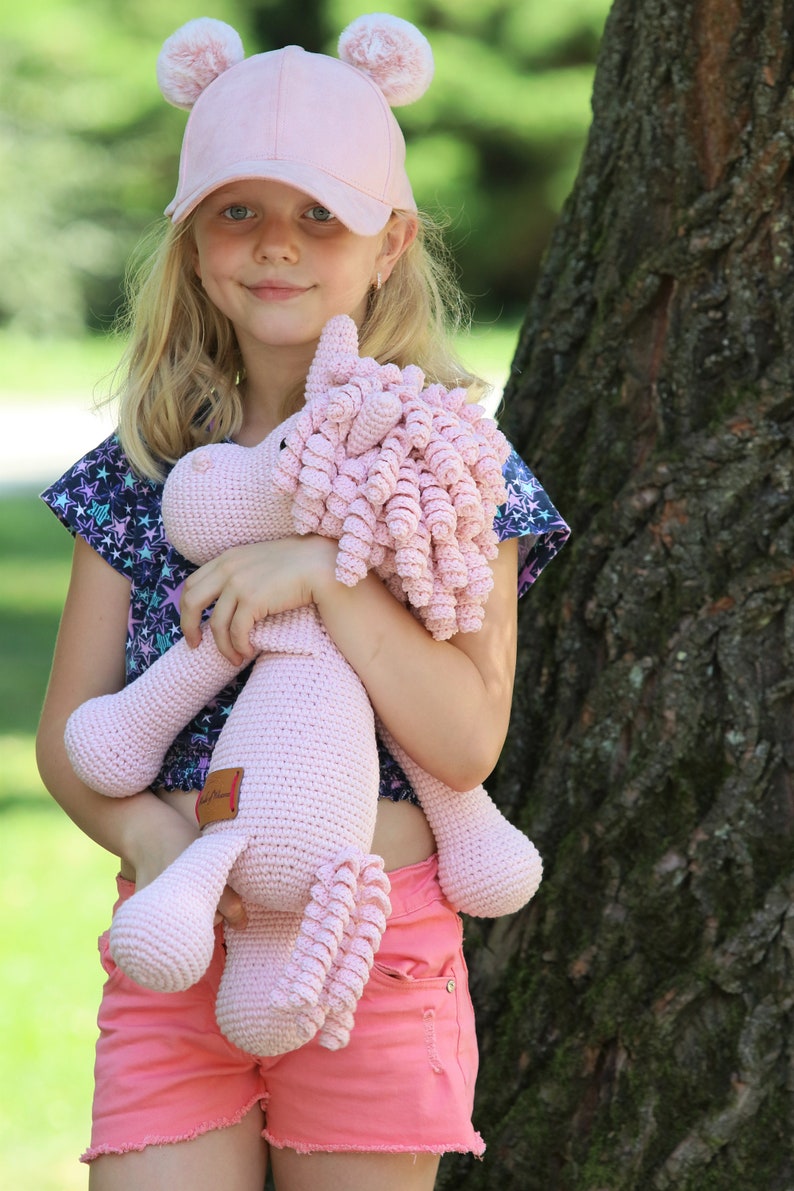 Children's Day gift for Girl Pink Unicorn Plush, Unicorn Amigurumi, Stuffed Toy, Unicorn Plushie, Unicorn Stuffed Toy, Unicorn Soft Toy image 8