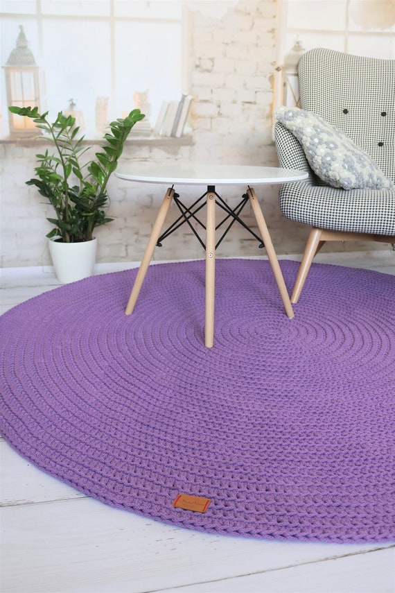 purple nursery rug