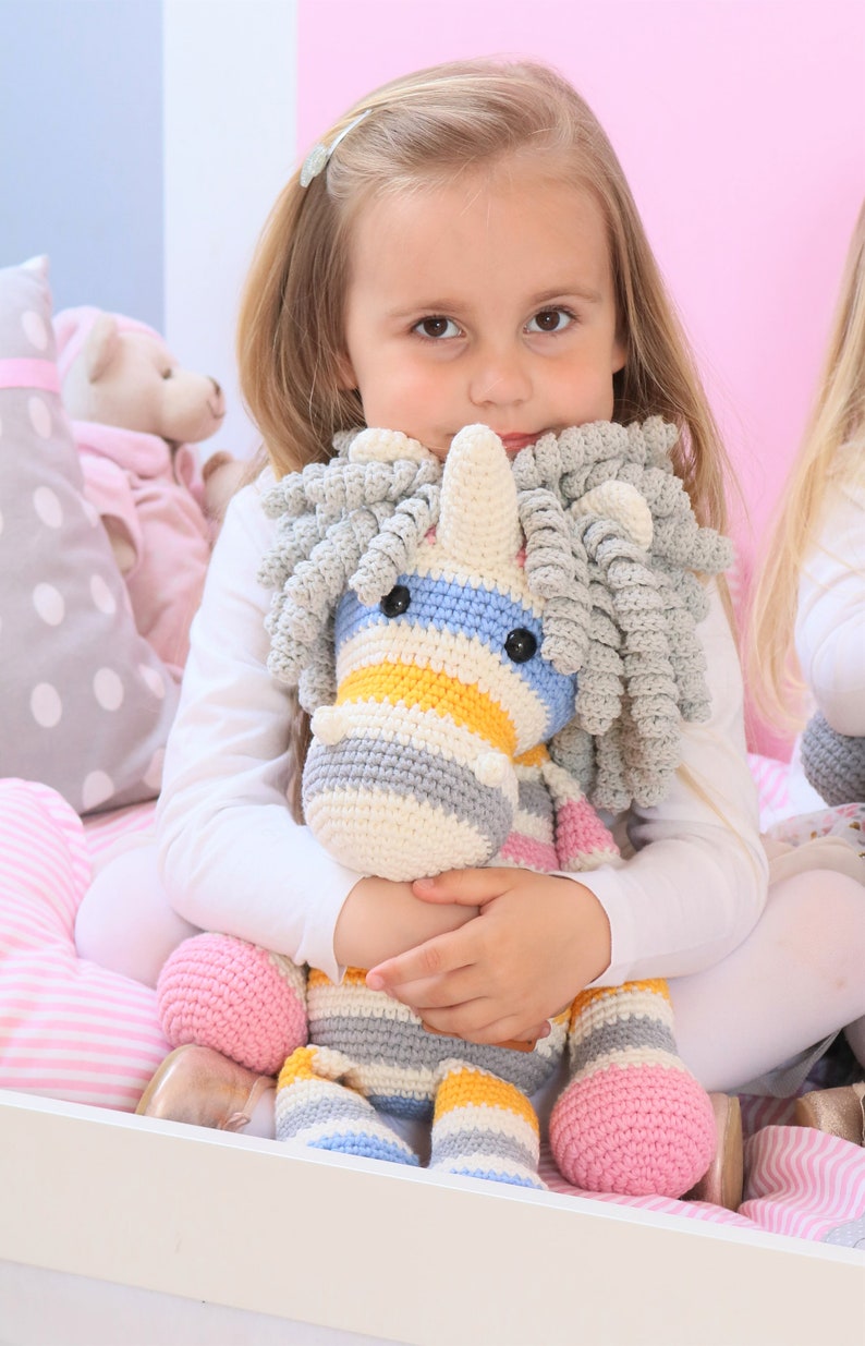 Valentine's Day gift Rainbow Unicorn Plush Unicorn Amigurumi Unicorn Stuffed Animal Toy Unicorn Plushie Unicorn Stuffed Toy, Soft Toy image 3