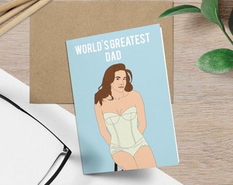 Tarjeta del día del padre, Caitlyn Jenner, tarjeta de cumpleaños divertida del papá más grande del mundo / tarjeta de cumpleaños Kardashian, tarjeta de felicitación chistosa, cultura pop