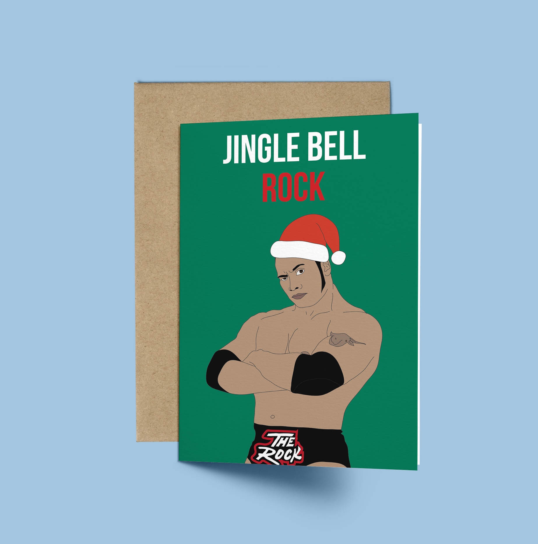 The Rock Jingle Bell Rock Funny Christmas Card anniversary - Etsy The Rock Jingle Bell Rock Funny Christmas Card anniversary - Etsy