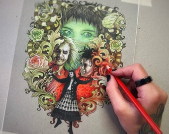 Original art - BEETLEJUICE movie poster
