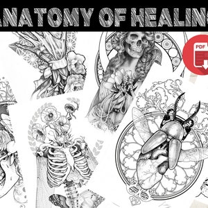Coloring Mini Book // ANATOMY OF HEALING