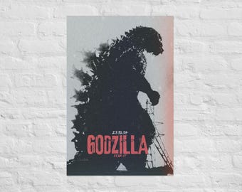 ゴジラの逆襲 1954年 怪獣再公開 東宝 日本のチラシ 映画ポスター