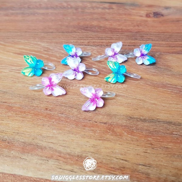 Butterfly clip-on Earrings onzichtbare dia-on kinderen meisjes accessoires gevoelige oren hypoallergene 4 kleuren kleine oorlellen