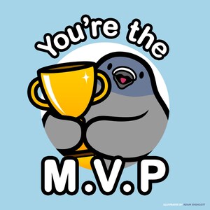 You're The MVP - Brieftaube Grußkarte