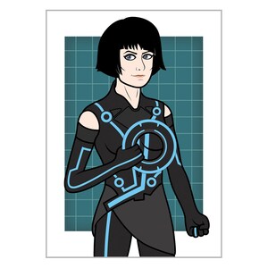 Quorra Tron Legacy Vintage Inspired Canvas Art Picture size A1 New!