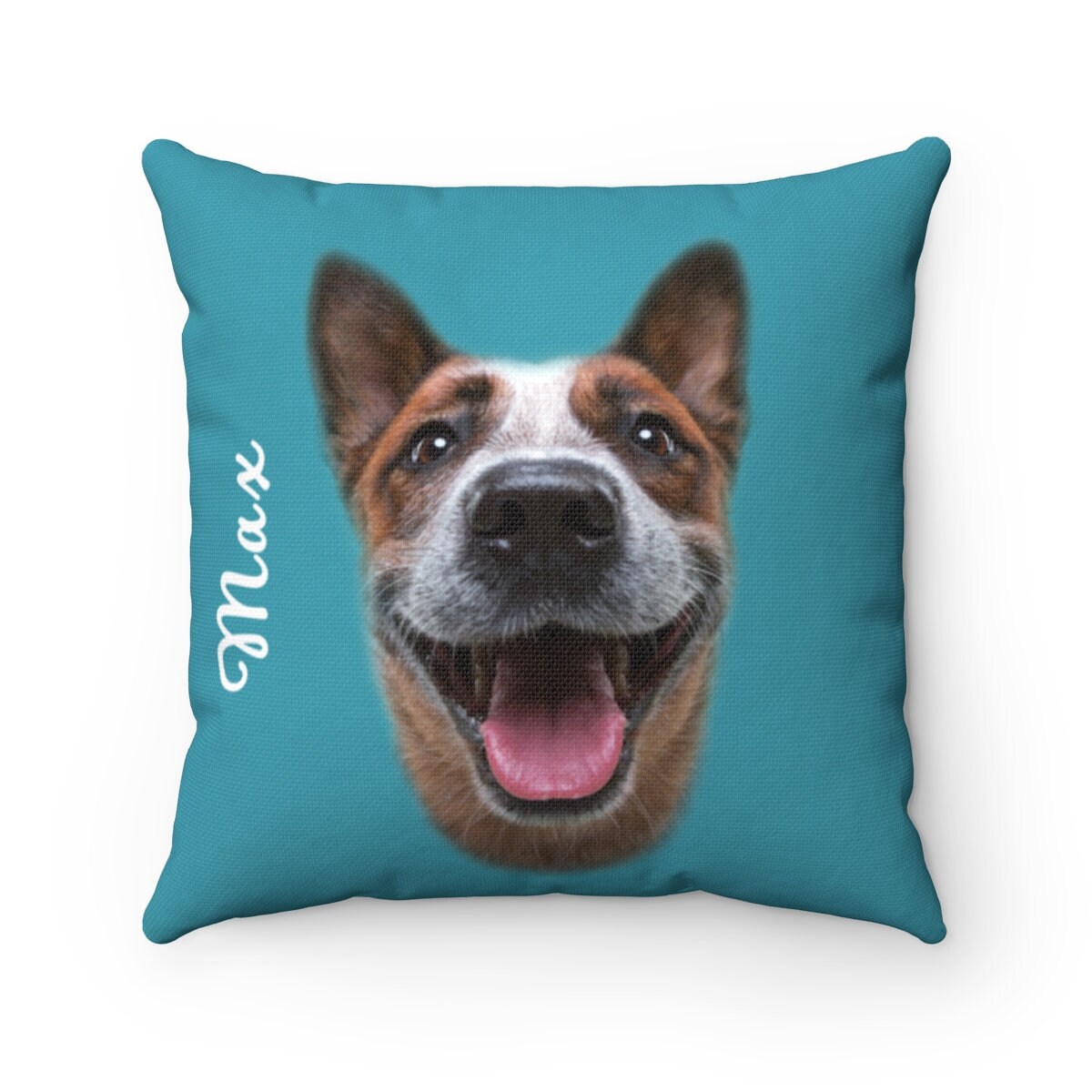custom dog face pillow