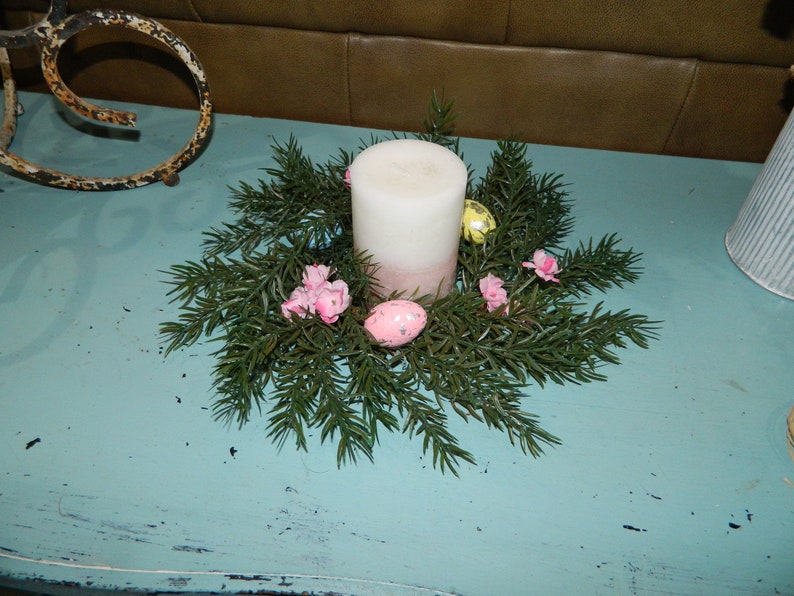 Easter Egg Candle Ringeaster Egg Mini Wreatheaster Pillar Etsy