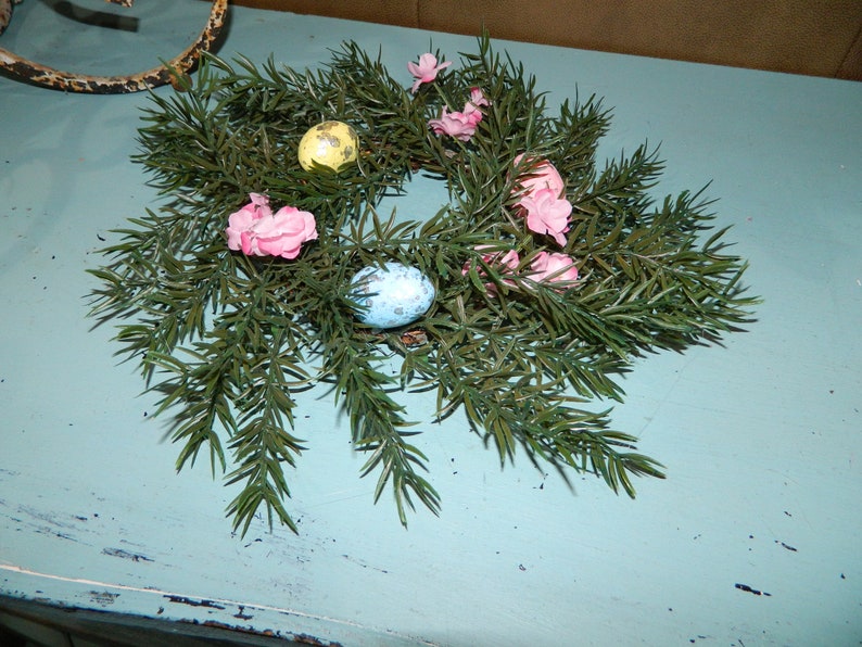 Easter Egg Candle Ringeaster Egg Mini Wreatheaster Pillar Etsy