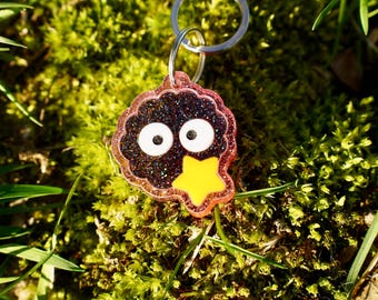Ruß Sprite Haustier-ID-Marke, personalisierter Soot Sprite Haustier Anhänger, Totoro Susuwatari