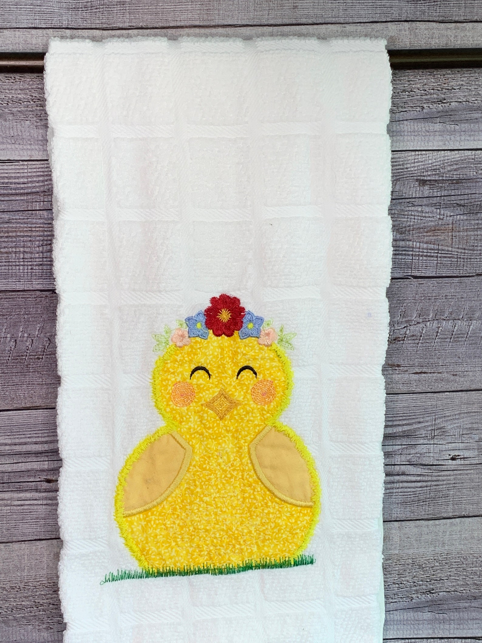 Easter Duck Kitchen Towel Etsy