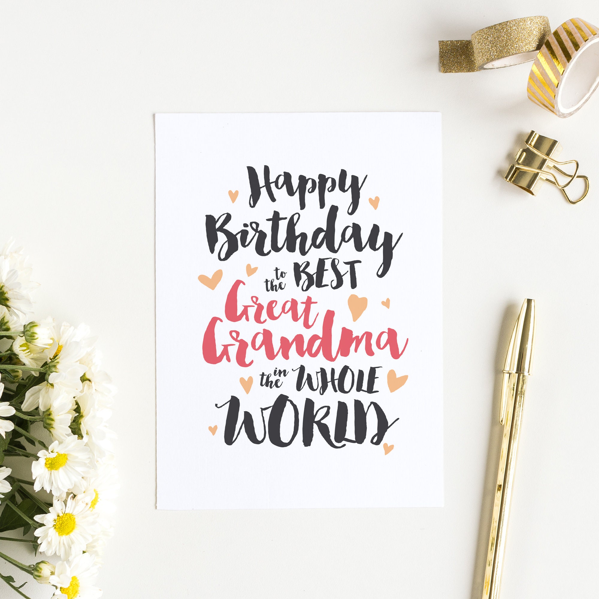 Happy Birthday Grandma Card Printable