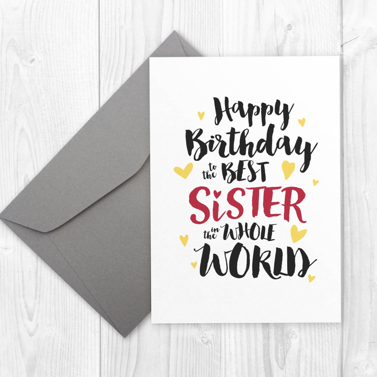 Printable Happy Birthday Card for Sister / Best Sister in the | Etsy