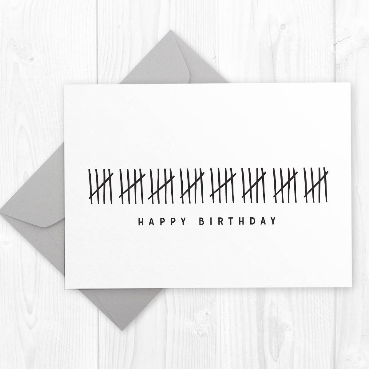 happy 40th birthday printable card funny humor diy etsy