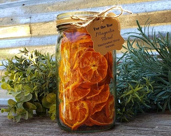 Dried Mandarin Orange Slices: Citrus Gift, Cocktail Garnish, Housewarming, mixology candle bar supply