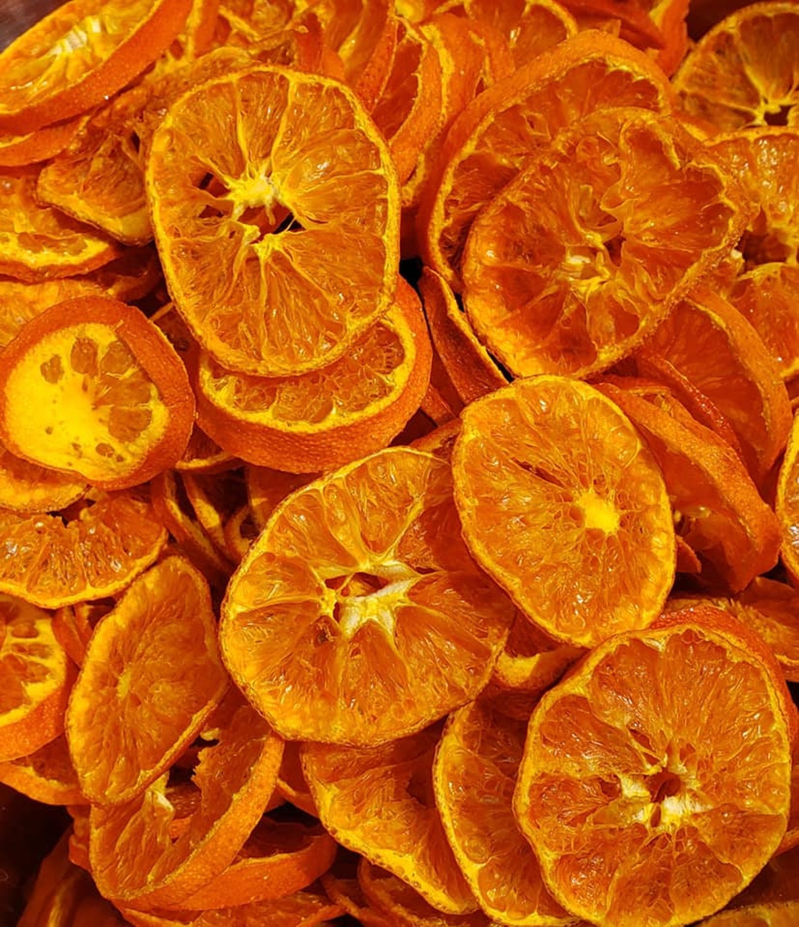 20 Tangerine Slices Dried Tangerine Dehydrated Tangerine Bag Etsy