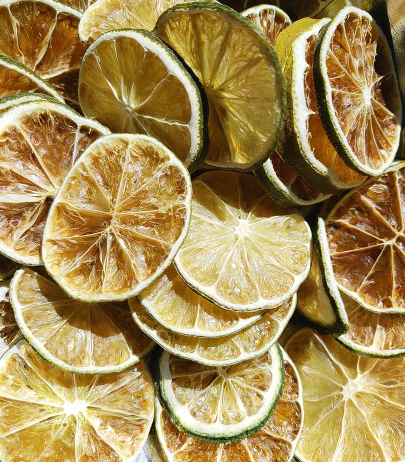 Dehydrated Limes perfect 12 Slice in a Bag Dried lime Lime Etsy