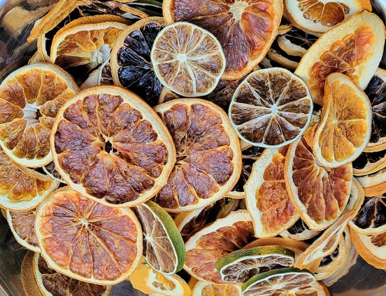 One pound CRAFT GRADE Citrus slices assortment dried fruit Slices, orange lemon blood orange lime and dried grapefruit diy citrus potpourri image 2