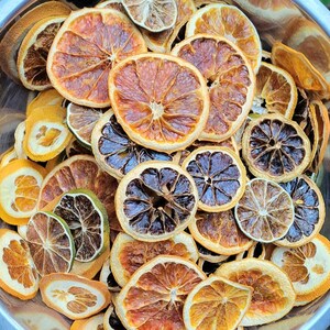One pound CRAFT GRADE Citrus slices assortment dried fruit Slices, orange lemon blood orange lime and dried grapefruit diy citrus potpourri image 10