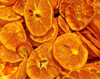 12 slices dried Tangerine, dehydrated tangerine tea dried fruit mixology cocktail garnish food grade dried fruit DIY dried fruit garland