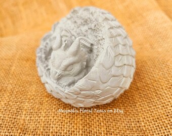 DIY paintable concrete baby dragon egg