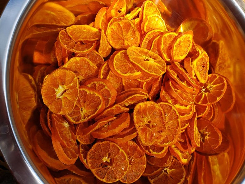 12 Slices Dried Tangerine Dehydrated Tangerine Tea Dried Etsy