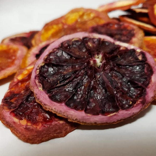 Dehydrated blood orange 10 Mixed dried Orange Slices Dried blood orange food grade dried fruit cocktail garnish client gift realtor gift