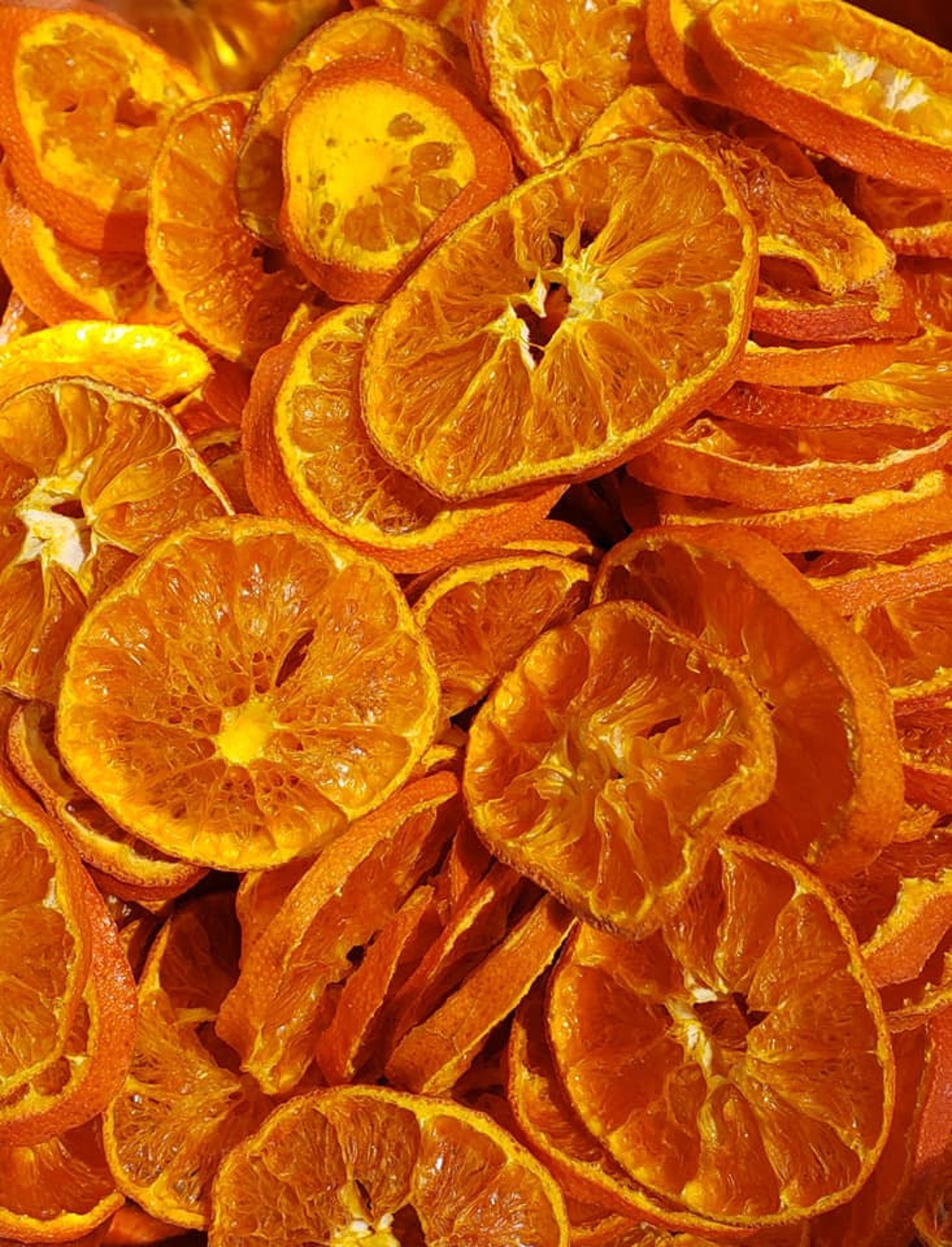 20 Tangerine Slices Dried Tangerine Dehydrated Tangerine Bag Etsy