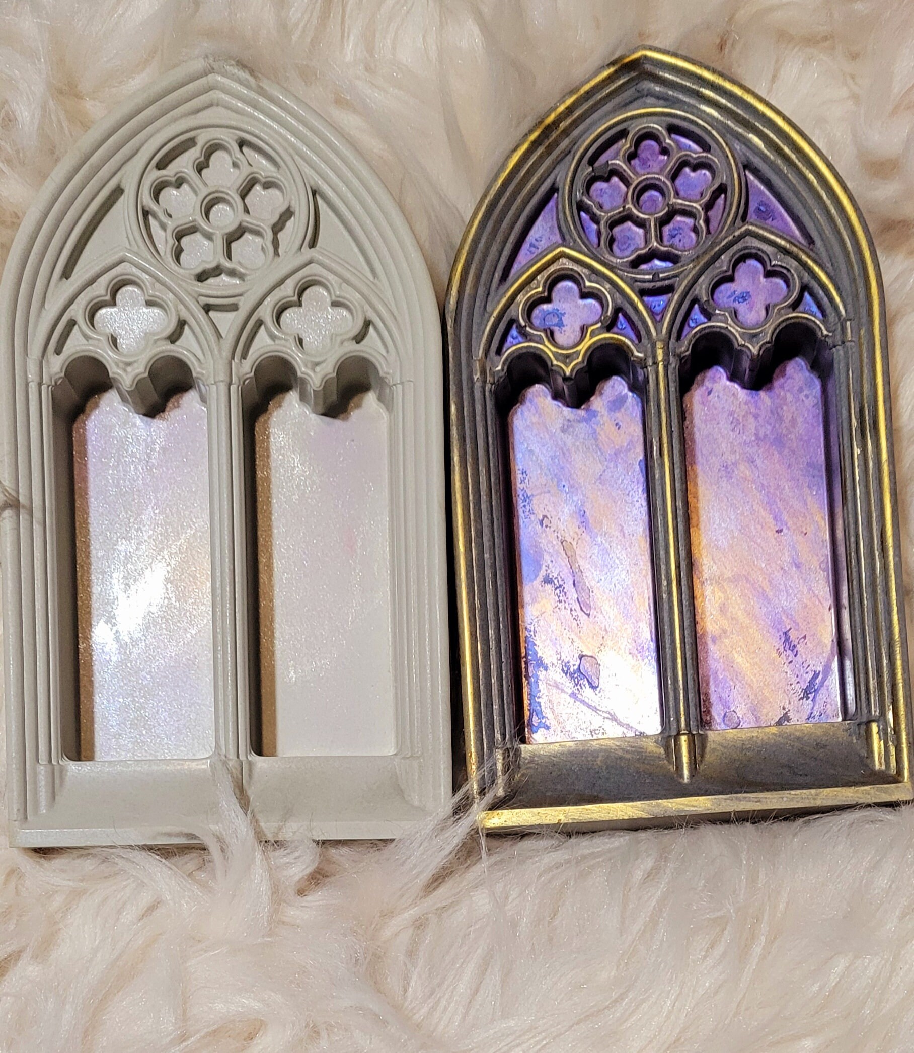 Gothic Cathedral Window Hanging or Tabletop Fine Mortar Statue 7x4 ...