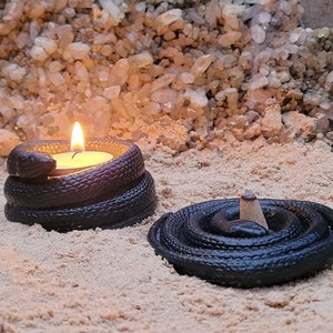 Egyptian incense burner Snake incense holder , burner, candle holder, Viking incense burner fertility statue Whimsical home decor