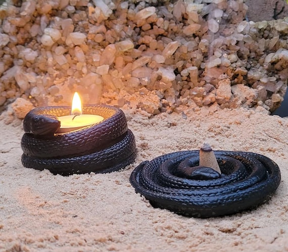 Bruciatore di incenso egiziano porta incenso serpente - Etsy Italia