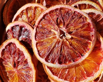 Dehydrated Blood orange 1 POUND Bag Orange Slices Dried oranges wholesale dry fruit, mixology cocktail garnish Bulk orange slices