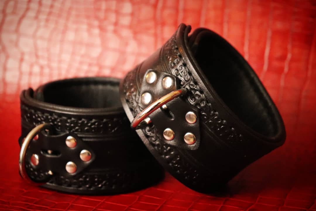 Leather Ankle Cuff Restraints BDSM, Submissive Gear, Bondage Gear ...