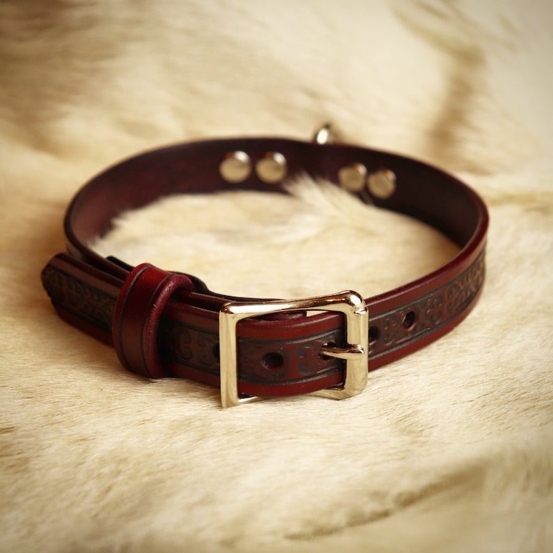 Leather BDSM Day Collar Slave Collar Submissive Choker Sub - Etsy
