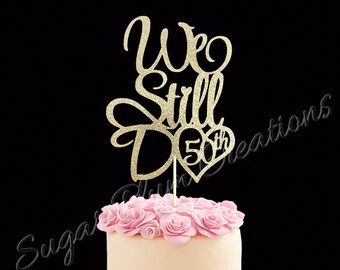 photo Cake Topper Modern 50Th Wedding Anniversary Cakes 50th wedding anniversary cake topper etsy