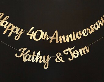 anniversary banner etsy
