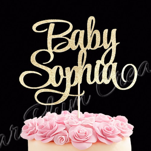 Personalized Baby Cake Topper Custom Baby Shower Cake Topper Etsy